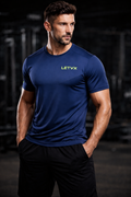 LETVX Stealth Performance T-shirt Blue