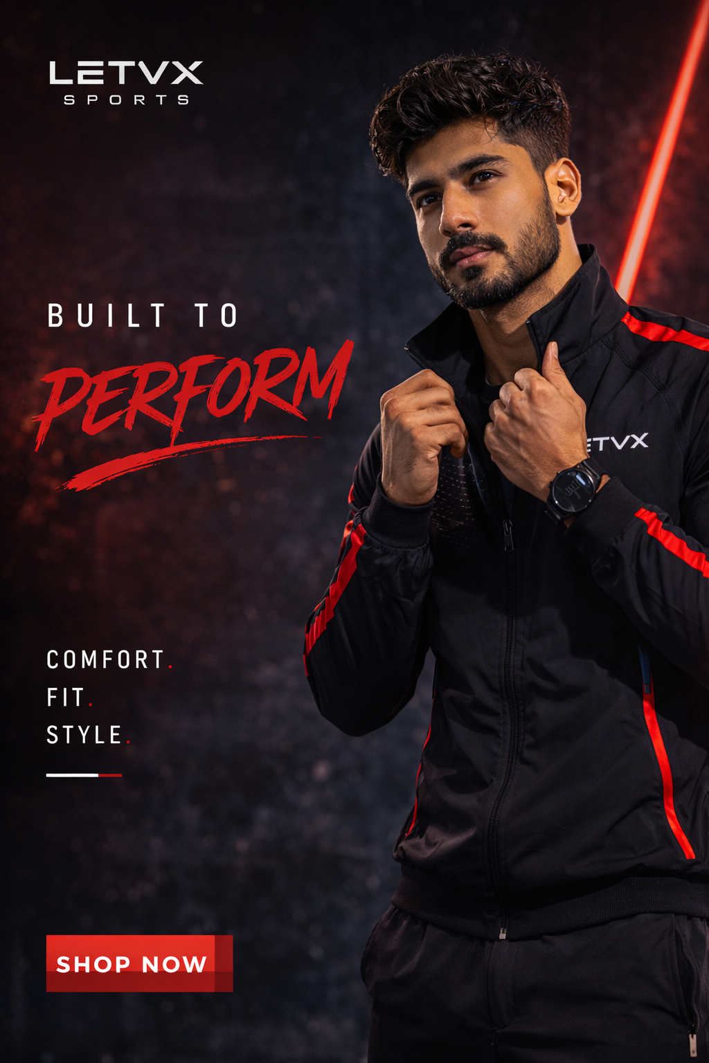 LETVX Men’s Lightweight Performance Sports Jacket