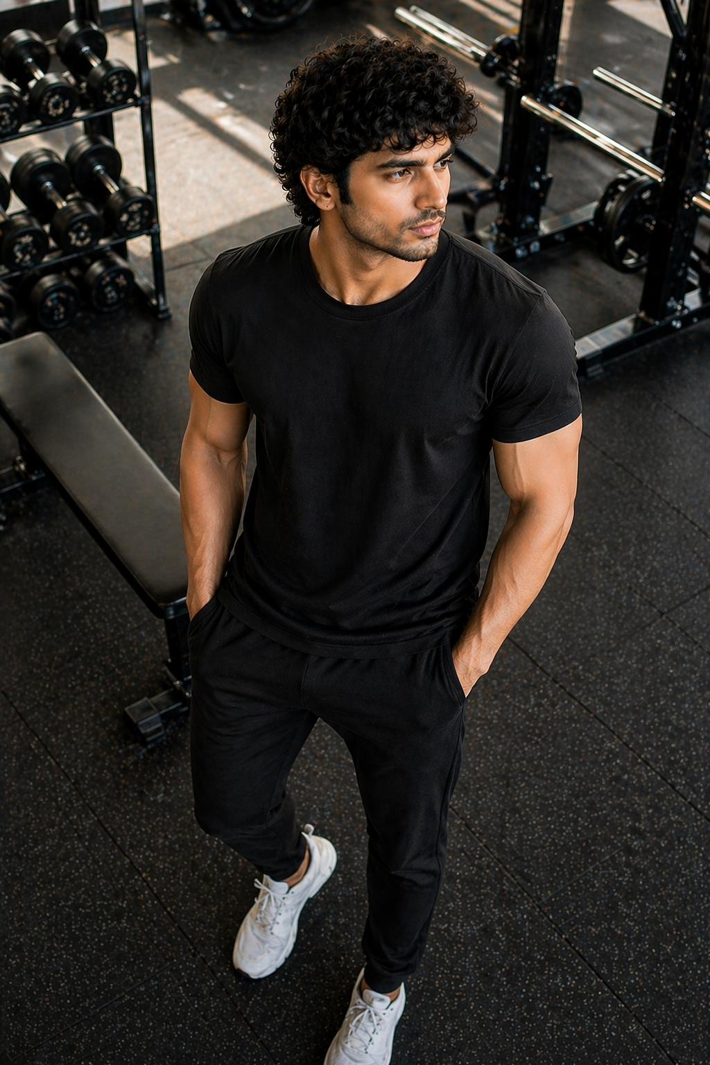 LETVX Men’s Premium Cotton Sports T-Shirt