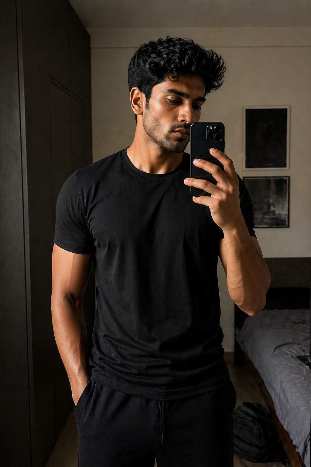 LETVX Men’s Premium Cotton Sports T-Shirt
